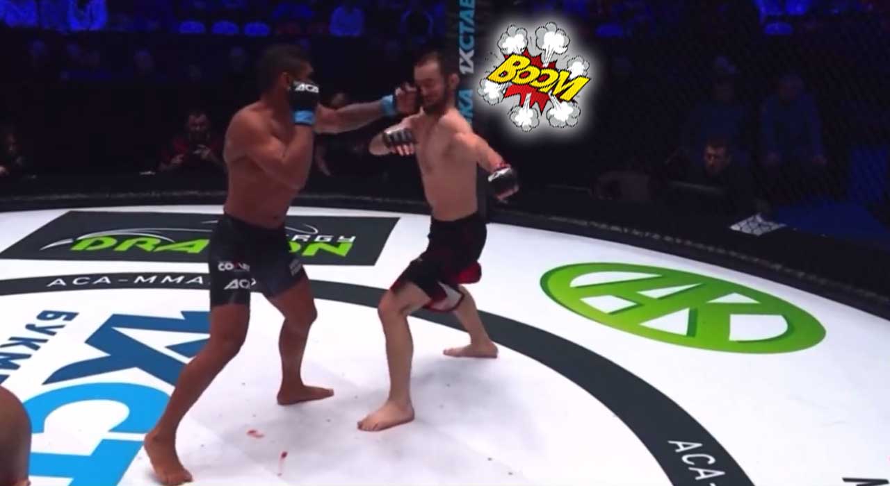 Josiel Silva showed exactly how to execute a left hook KO against Islam Meshev at ACA 149