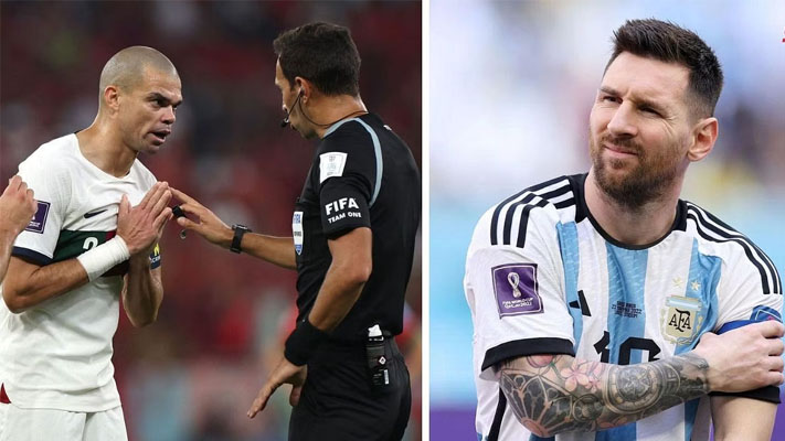 Pepe drops bombshell claim on Lionel Messi influence on referees after Portugal crash out