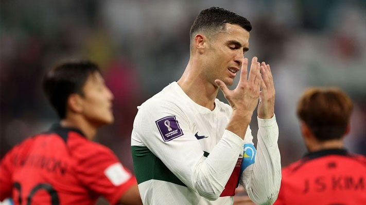 Reports – Cristiano Ronaldo receives fifth-worst performance rating of 2022 FIFA World Cup after poor display in Portugal’s 2-1 defeat to South Korea
