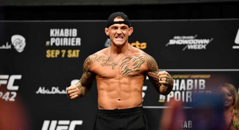 Dustin Poirier received a callout from a fellow lightweight great