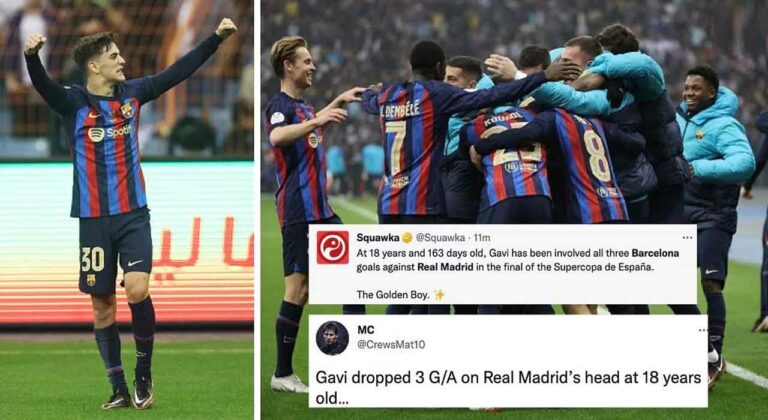 Football Twitter erupts as Barcelona destroy Real Madrid 3-1 to win Spanish Super Cup