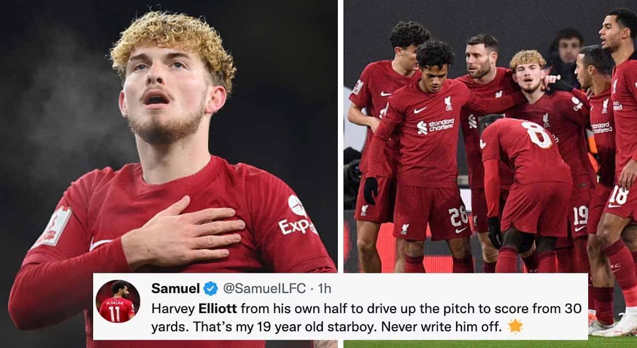 Football Twitter erupts as Harvey Elliott's first-half stunner guides Liverpool to 1-0 FA Cup win against Wolverhampton