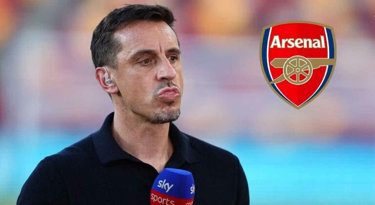 Pundit Garry Neville hilariously agrees to sign a petition to ban him from commentating on Arsenal games