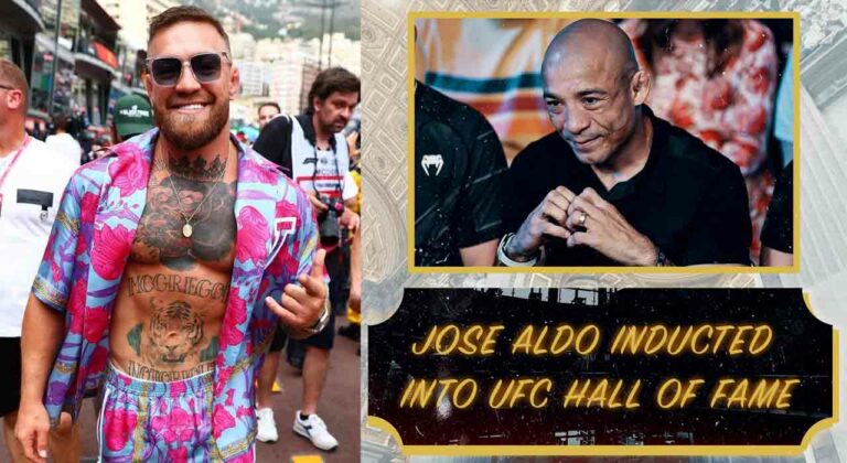 Irish superstar Conor McGregor has reacted to former rival Jose Aldo being inducted into the UFC Hall of Fame