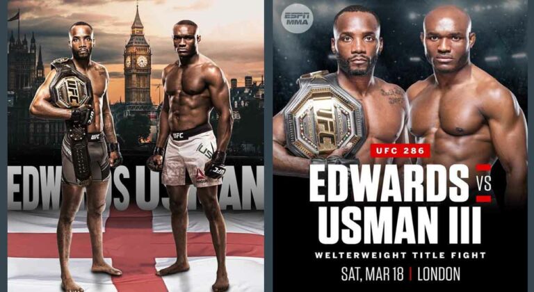 MMA Twitter reacts to Kamaru Usman vs Leon Edwards 3 Announcement at UFC 286 on March 18