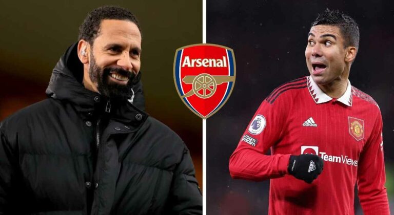 Reports – Rio Ferdinand bursts into laughter as Arsenal star is compared to Manchester United’s Casemiro
