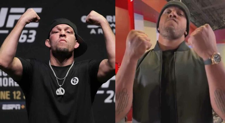 Take a look how Ciryl Gane does hilarious impression of Nate Diaz