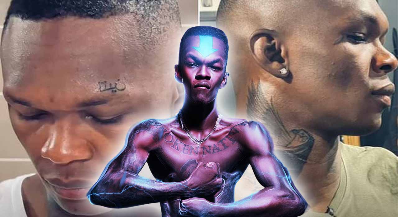 Video - Israel Adesanya has added to his tattoo collection in a big way