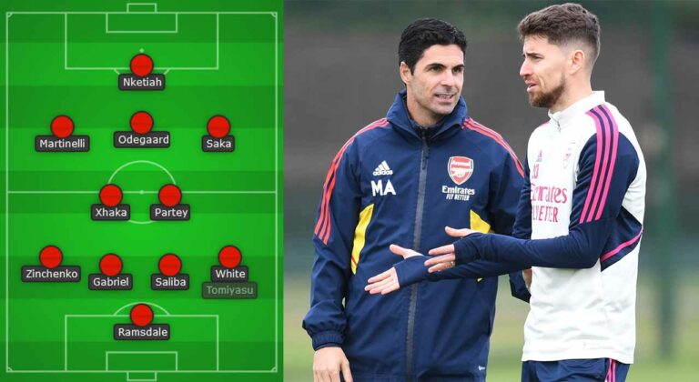 Arsenal’s team news and injuries: Arsenal’s predicted line up vs Everton | Jorginho moves to the bench?