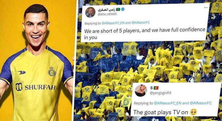 Fans cannot hold back excitement as Cristiano Ronaldo starts for Al-Nassr against Al-Wehda