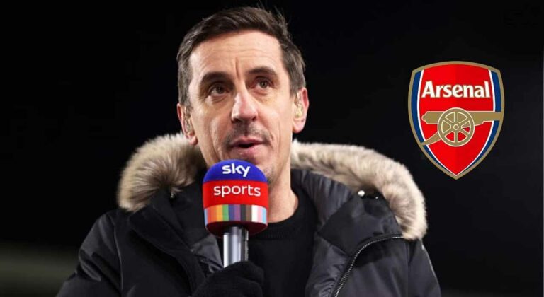Gary Neville heaps praise on 23-year-old Arsenal star’s performances this season – “I think he’s played really well”