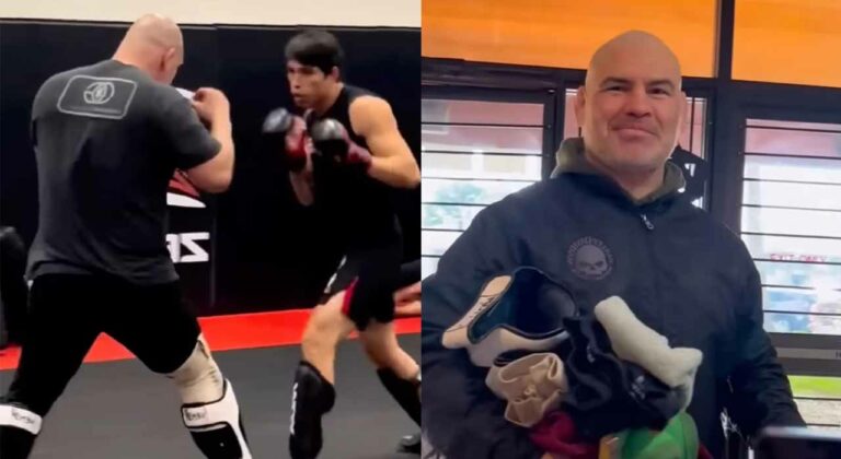 MMA Legend Cain Velasquez returns to training at American Kickboxing Academy after serving time in prison