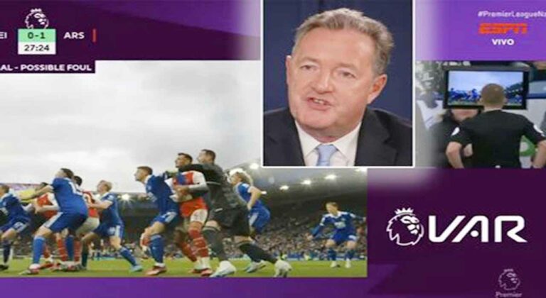 Piers Morgan hits out after at referees during Arsenal’s win over Leicester City