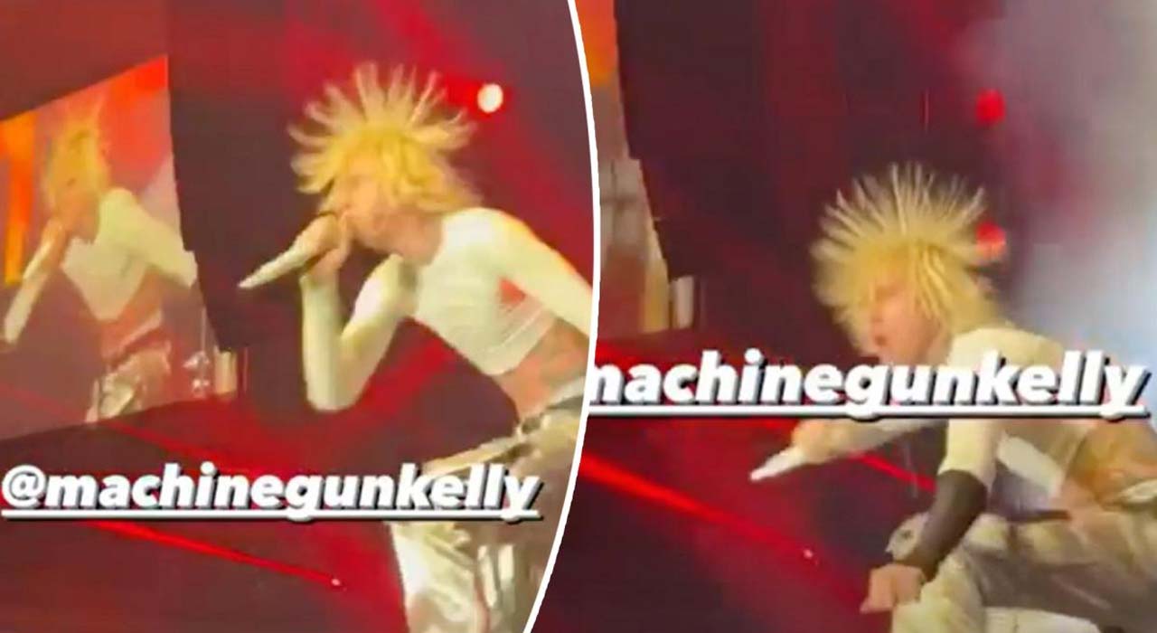 Take a look how Fans react as Machine Gun Kelly says he got electrocuted during Super Bowl party set