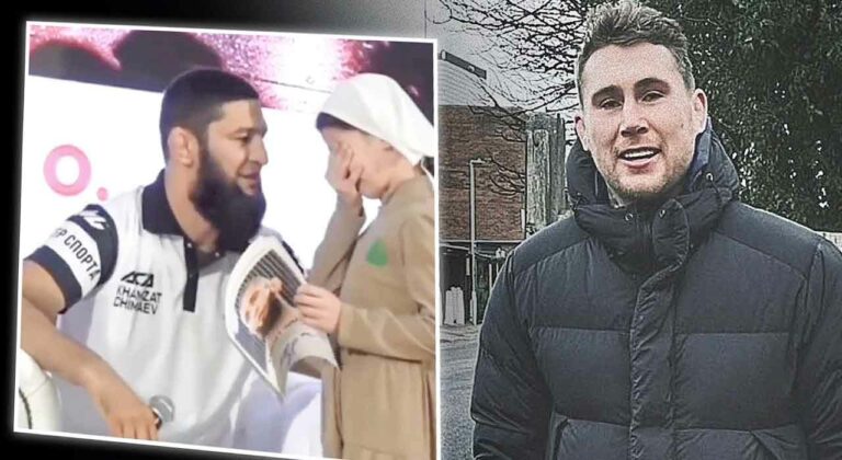 Darren Till reacted to Khamzat Chimaev showing his soft side during one of the Swede’s recent interactions with a group of children