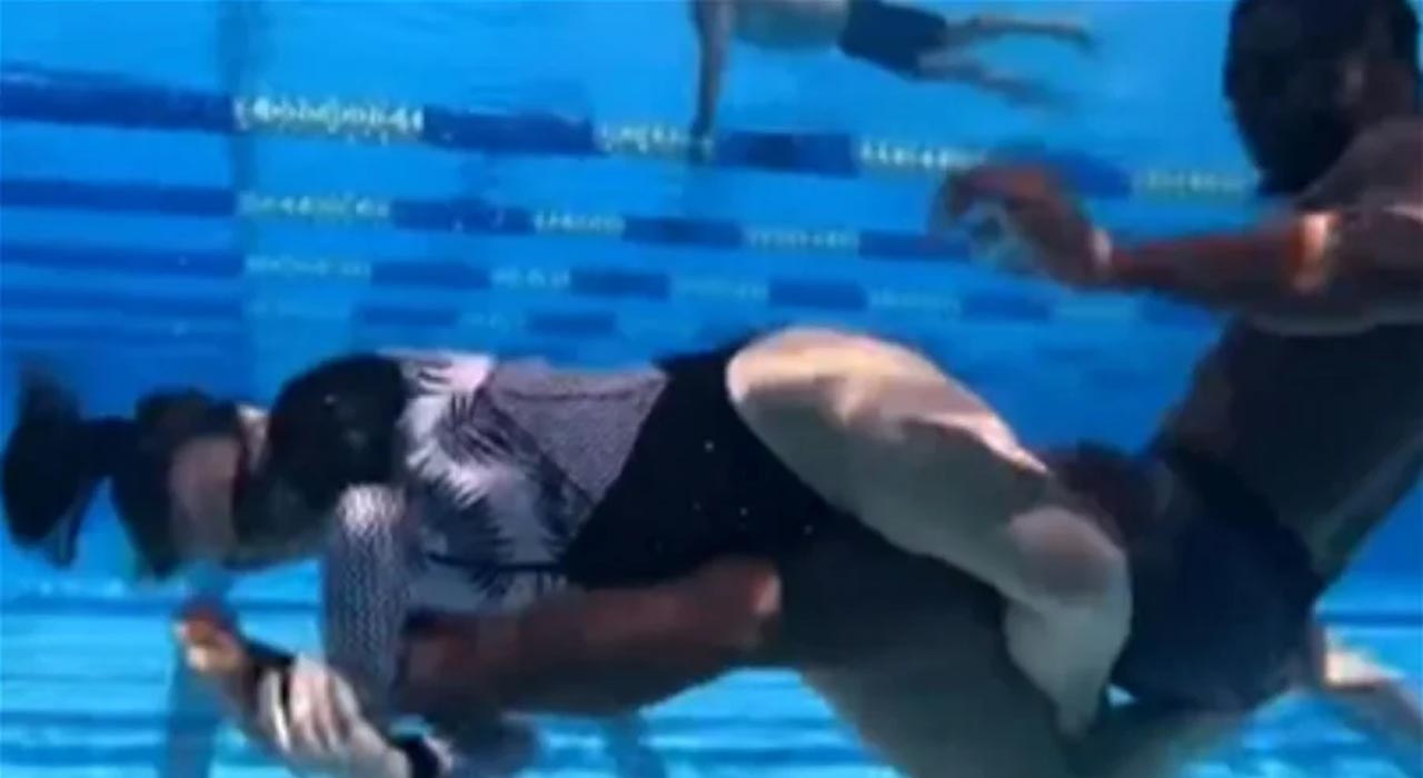 MMA Fans react to Viral Underwater Aqua Jiu Jitsu Video