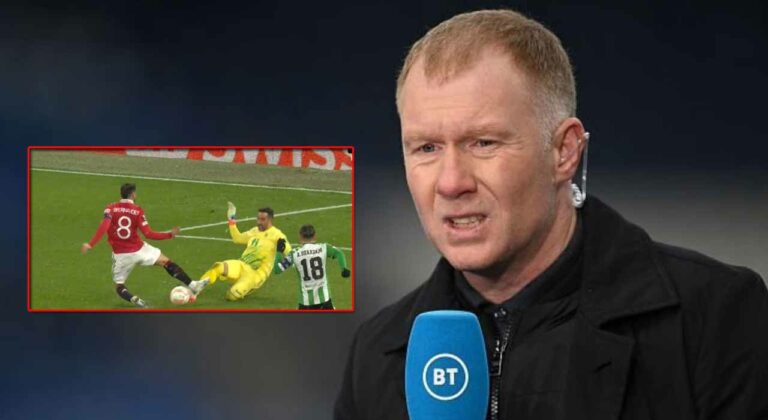 Paul Scholes slams Manchester United star for ‘stupid’ moment in 4-1 win over Real Betis