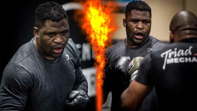 Check out how Francis Ngannou works on his “basics” as boxing rumors persist