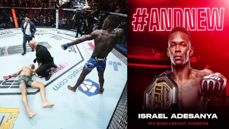Israel Adesanya KO’S Alex Pereira at the main event UFC 287 (VIDEO)