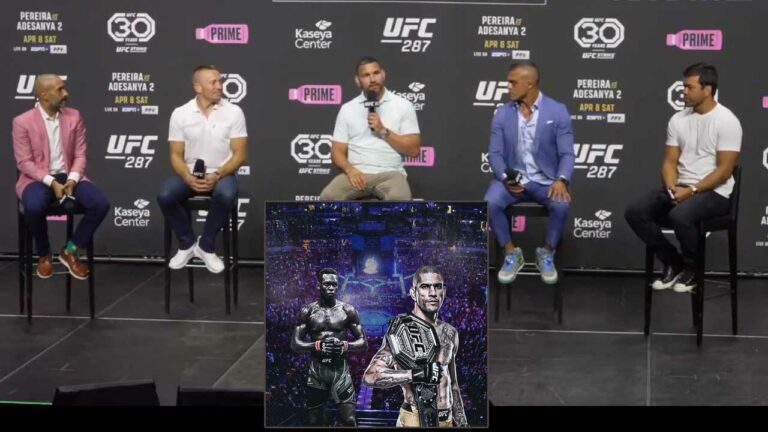Lyoto Machida, Vitor Belfort, Chris Weidman, and Georges St-Pierre – Expert MMA panel breaks down and predicts UFC 287 main event