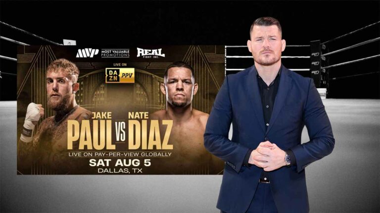 Michael Bisping weighed in on the fight Nate Diaz vs. Jake Paul on August 5, 2023, in Dallas, Texas