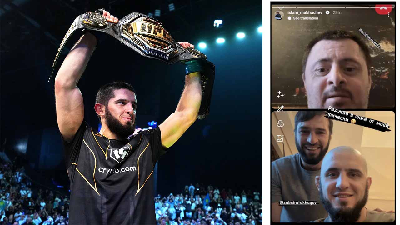 Take a look how UFC Fans hilarious react to Islam Makhachev's recent bald look