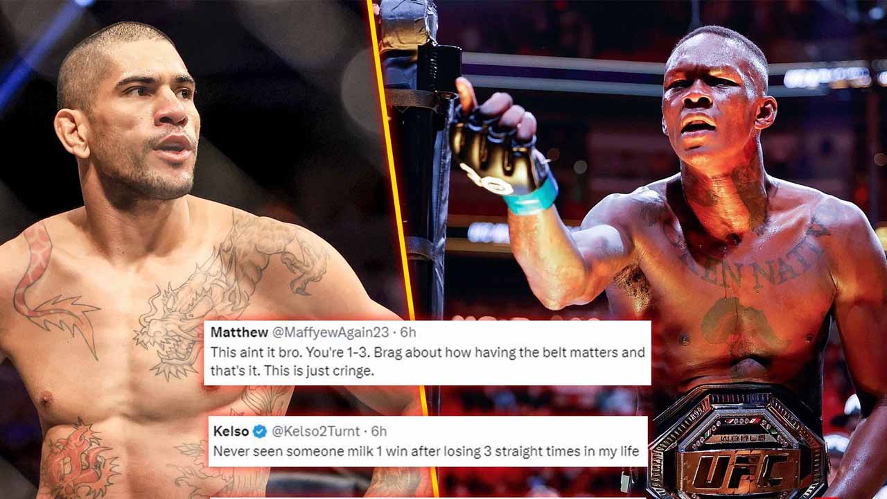 Check out how MMA fans call out Israel Adesanya for trolling Alex Pereira again