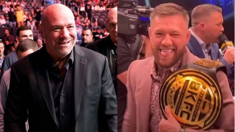 Dana White has addressed Conor McGregor’s recent face-off with Mike Perry in the BKFC ring