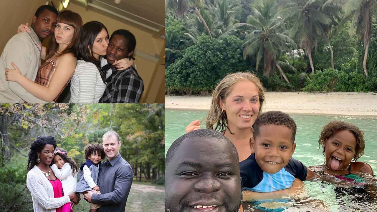 Eight years ago - a Russian woman married an African, and now the couple has two children