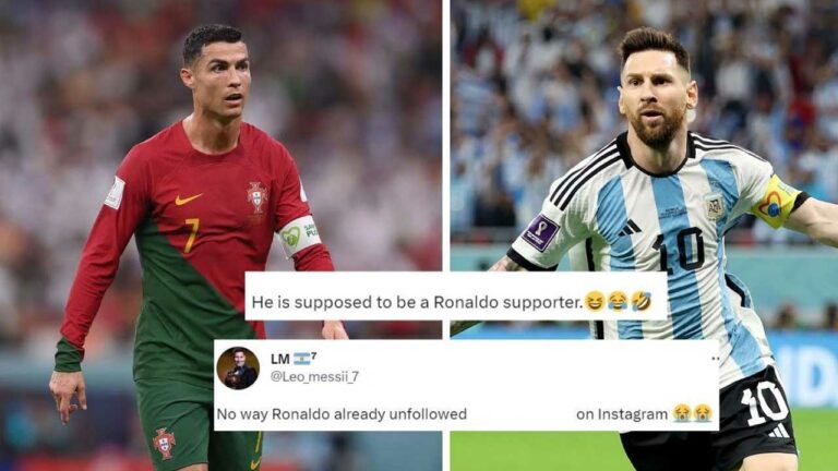 Fans claim Cristiano Ronaldo unfollowed Portugal teammate after siding with Lionel Messi