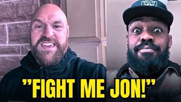 Jon Jones continued to troll Tyson Fury for switching stance on beating ‘Bones’ in a street fight