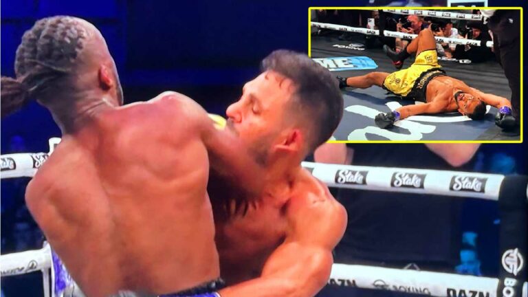 KSI vs. Joe Fournier – Fans erupts after KSI’s knockout of Joe Fournier appeared to have come from an illegal elbow