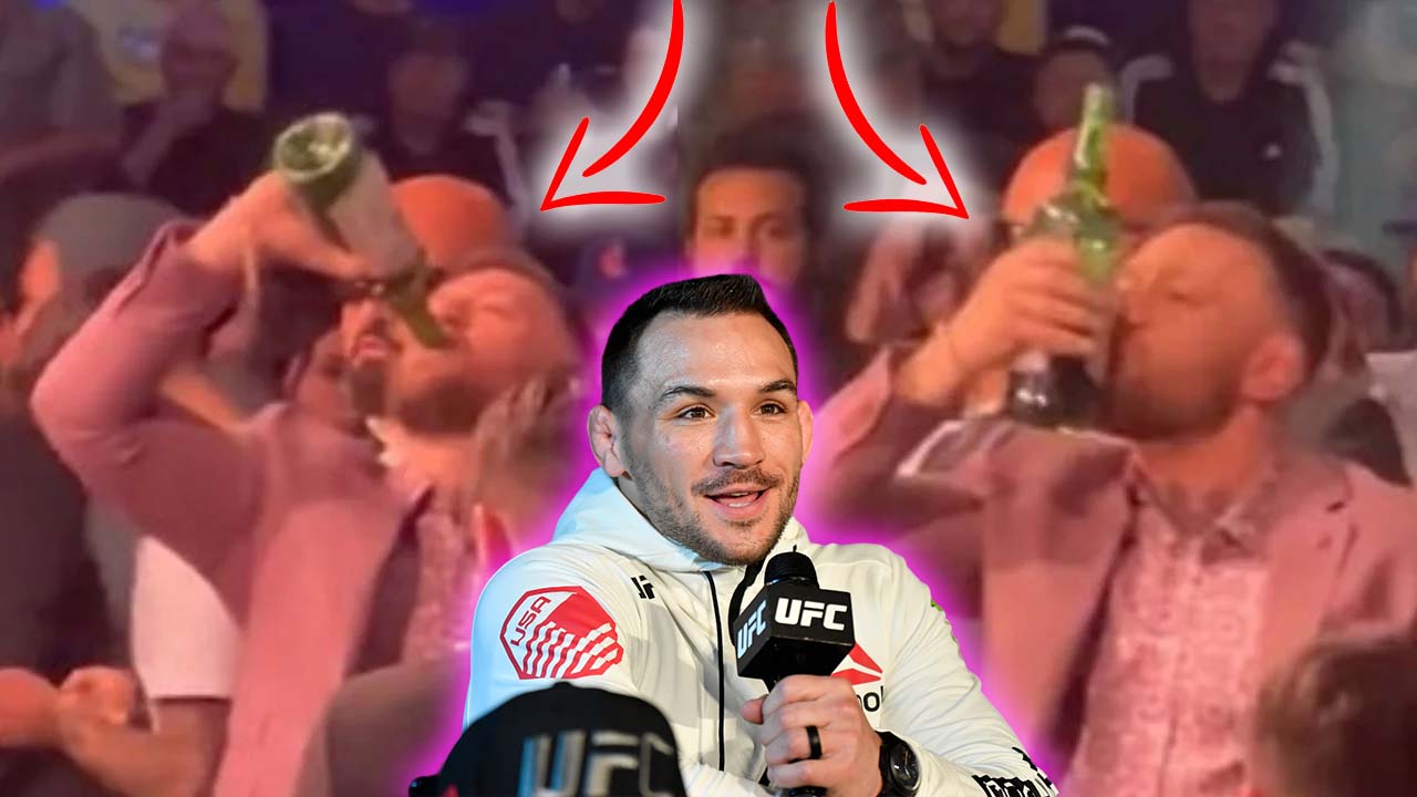 Michael Chandler reacts to the Viral clip of Conor McGregor drinking at the BKFC 41 EventMay 3, 2023
