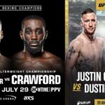 MMA community goes nuts after Errol Spence vs. Terence Crawford announced for same day as ‘BMF’ title clash Dustin Poirier vs. Justin Gaethje 2