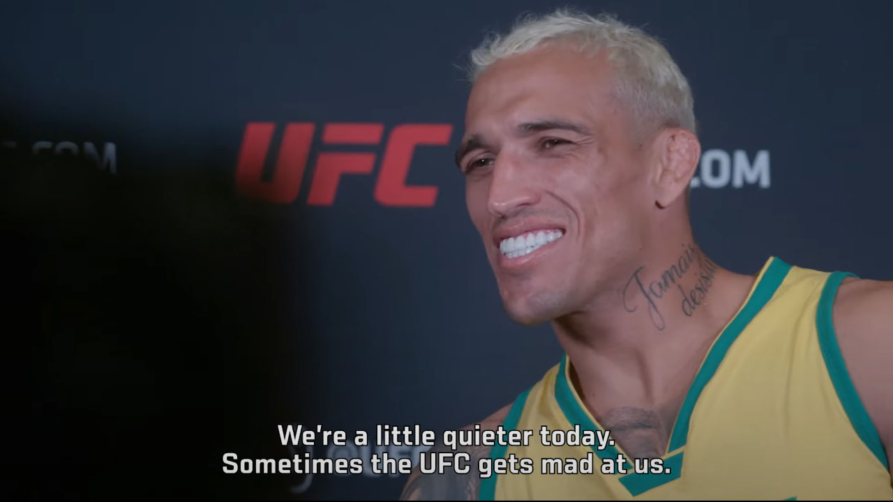 Charles Oliveira shares light-hearted fight week anecdote ahead of UFC 289