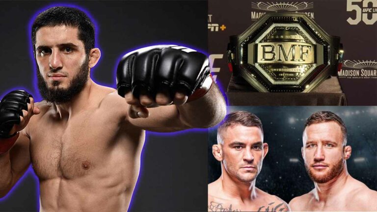 Islam Makhachev blasts ‘bums’ Dustin Poirier and Justin Gaethje over BMF title fight, urges Dana White to end the fad