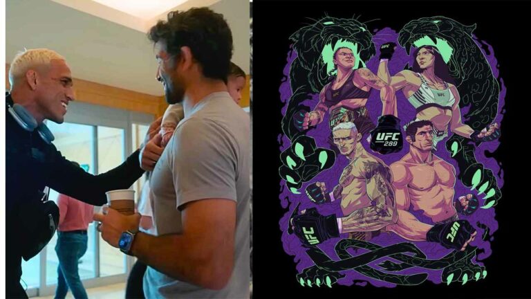 Take a look how Charles Oliveira and Beneil Dariush’s inspiring connection caught on camera before epic fight at UFC 289