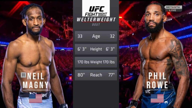 UFC Jacksonville – ‘The Haitian Sensation‘ Neil Magny vs. ‘The Fresh Prince‘ Philip Rowe Results