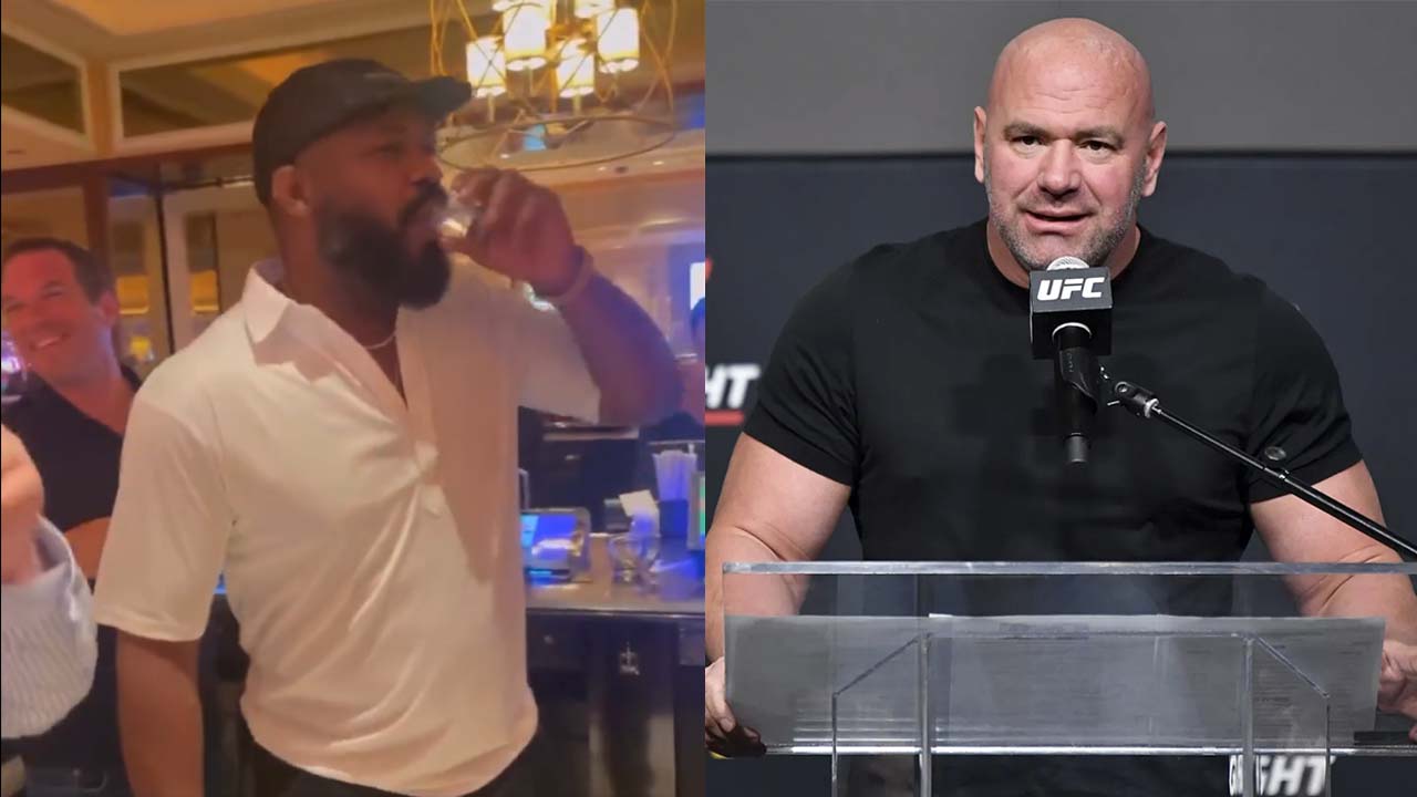 Dana White reacted to Jon Jones drinking alcohol in Las Vegas