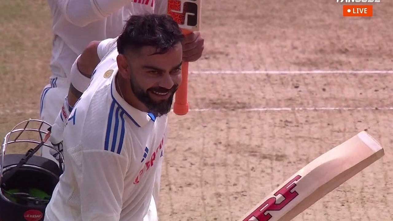 Take a look how Virat Kohli celebrates his 29th Test hundred in style
