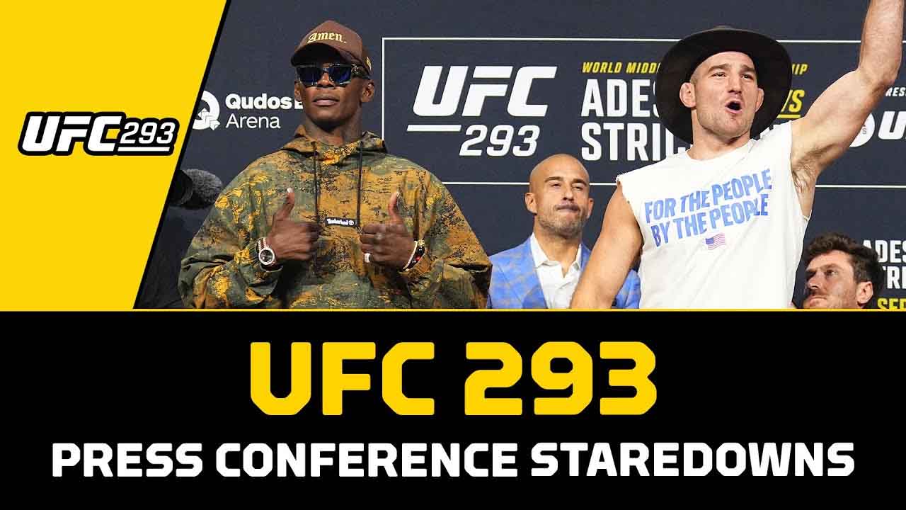 Full UFC 293 Press Conference Staredowns