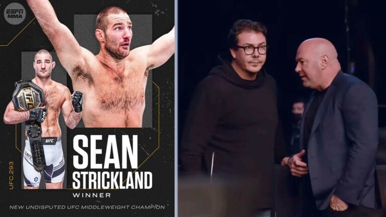 Hoodlum Sean Strickland apologizes to Dana White and Hunter Campbell for wild reason after UFC 293 title win