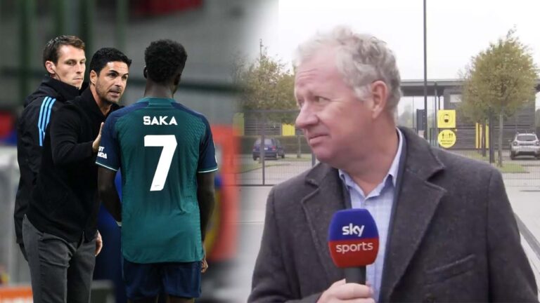 A Sky Sports Gary Cotterill reporter told what he had heard from Arsenal club staff about Bukayo Saka