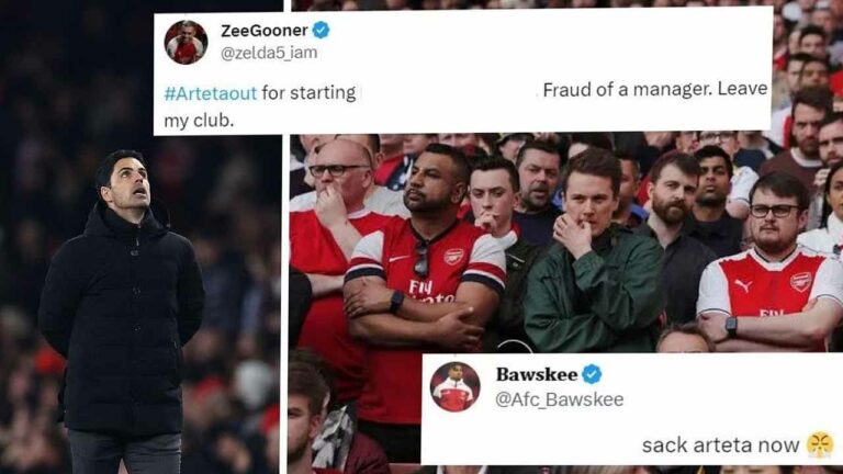 Check out how Arsenal fans furious after 2 players miss out on starting line-up to face Bournemouth