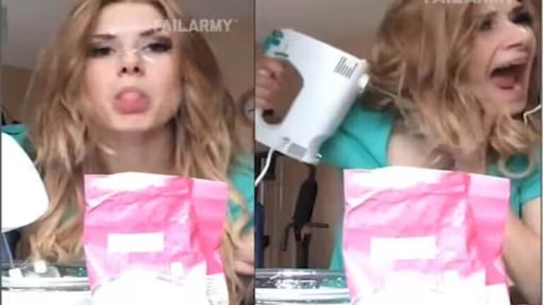 A video with a woman’s hair entangled in an electric mixer did not leave the Internet in splits