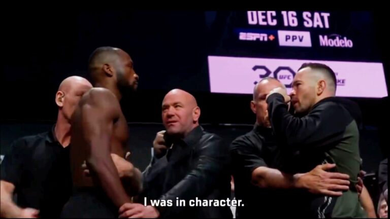 Colby Covington’s “I was in character” confession to Leon Edwards during UFC 296’s ceremonial weigh ins breaks MMA Twitter