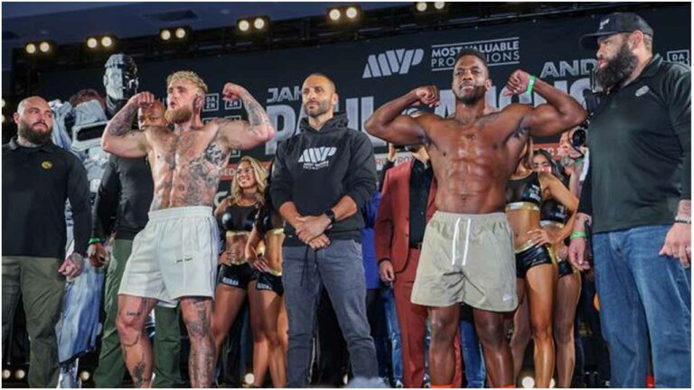 Jake Paul vs. Andre August weigh-in results
