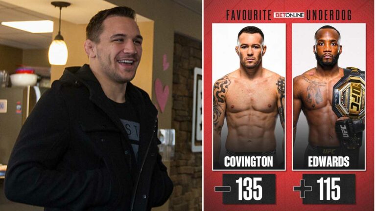 Michael Chandler has given his prediction for the upcoming showdown between Leon Edwards and Colby Covington at UFC 296