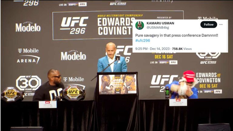 UFC Fighters outraged by Colby Covington’s UFC 296 presser comment about Leon Edwards’ dead father