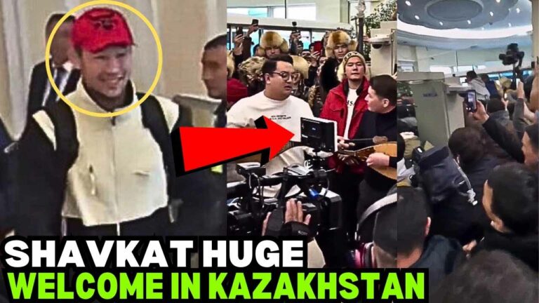 Watch as Shavkat Rakhmonov returns home to Kazakhstan, where he is greeted as a hero after winning UFC 296